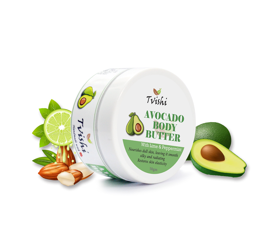 Avocado Body Butter - Normal skin (100 gms) I Deeply nourishing non-greasy Avocado body butter I Normal skin ( Hand to foot) I Soothes itchy, dry skin for Kids & Adults